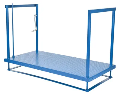 Vestil POS-3672 posi-crank worker platform shown from an alternate angle