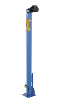Vestil POW-CAR-PMO-RF low-profile powered carousel shown from an alternate angle