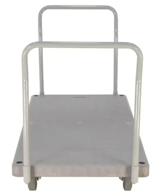 Vestil PPT-2-42 heavy-duty plastic platform truck shown from an alternate angle