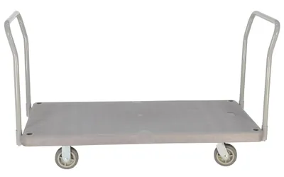 Vestil PPT-2-42 heavy-duty plastic platform truck shown from an alternate angle