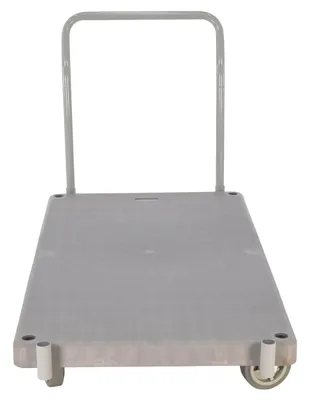 Vestil PPT-3-61 heavy-duty plastic platform truck shown from an alternate angle
