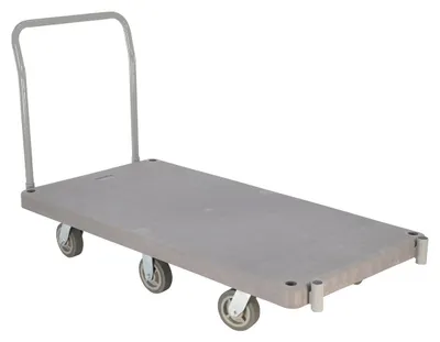 Vestil PPT-3-61 heavy-duty plastic platform truck