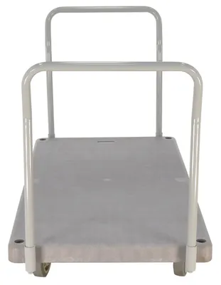 Vestil PPT-3-62 heavy-duty plastic platform truck shown from an alternate angle
