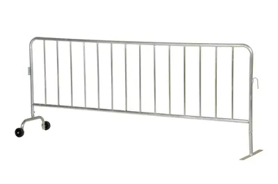 Vestil PRAIL-102-HD-G-WF crowd control interlocking barrier
