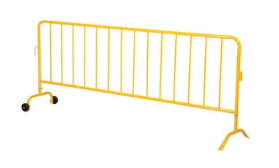 Vestil PRAIL-102-Y-W crowd control interlocking barrier