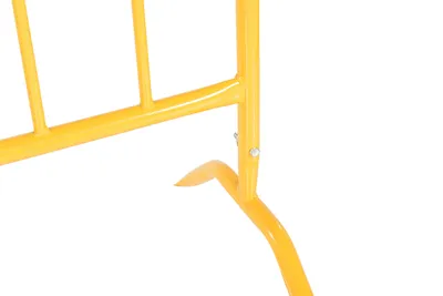 Vestil PRAIL-48-Y crowd control interlocking barrier shown from an alternate angle