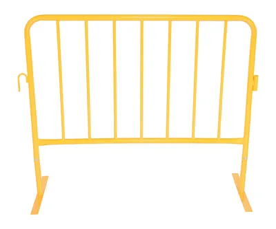 Vestil PRAIL-48-Y-FF crowd control interlocking barrier shown from an alternate angle
