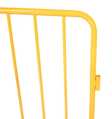 Vestil PRAIL-48-Y-WF crowd control interlocking barrier shown from an alternate angle