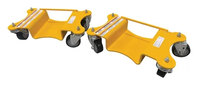 Vestil Steel Pallet Rack Lifting Dollies (2 Quantity) 18-1/16 In. x 11-13/16 In. x 5-1/16 In. 1000 Lb. Capacity Yellow