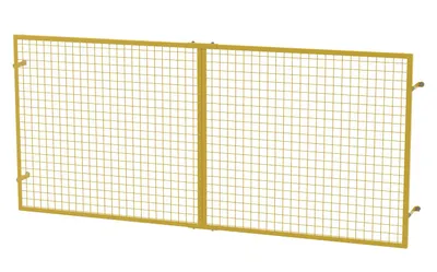 Vestil Steel Pallet Rack Back Guard 7-3/8 In. x 110-13/16 In. x 48-1/2 In. Yellow