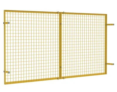 Vestil PRSN-96-4 pallet rack back guard shown from an alternate angle