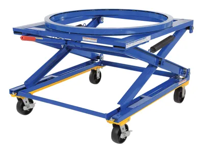 Vestil PS-4045/CA-CK adjustable pallet stand shown from an alternate angle