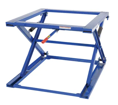 Vestil PS-4045 adjustable pallet stand shown from an alternate angle