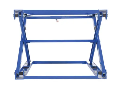 Vestil PS-4045 adjustable pallet stand shown from an alternate angle