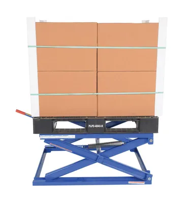 Vestil PS-4045 adjustable pallet stand shown from an alternate angle