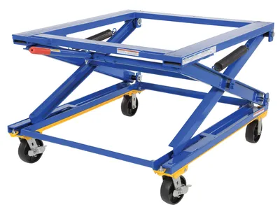 Vestil PS-4045-CK adjustable pallet stand shown from an alternate angle