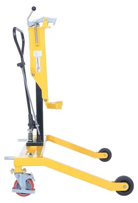 Vestil PSDT pallet straddling drum truck shown from an alternate angle