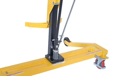 Vestil PSDT pallet straddling drum truck shown from an alternate angle