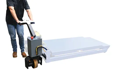 Vestil PST-PTDS portable scissor lift table shown from an alternate angle