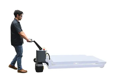 Vestil PST-PTDS portable scissor lift table shown from an alternate angle