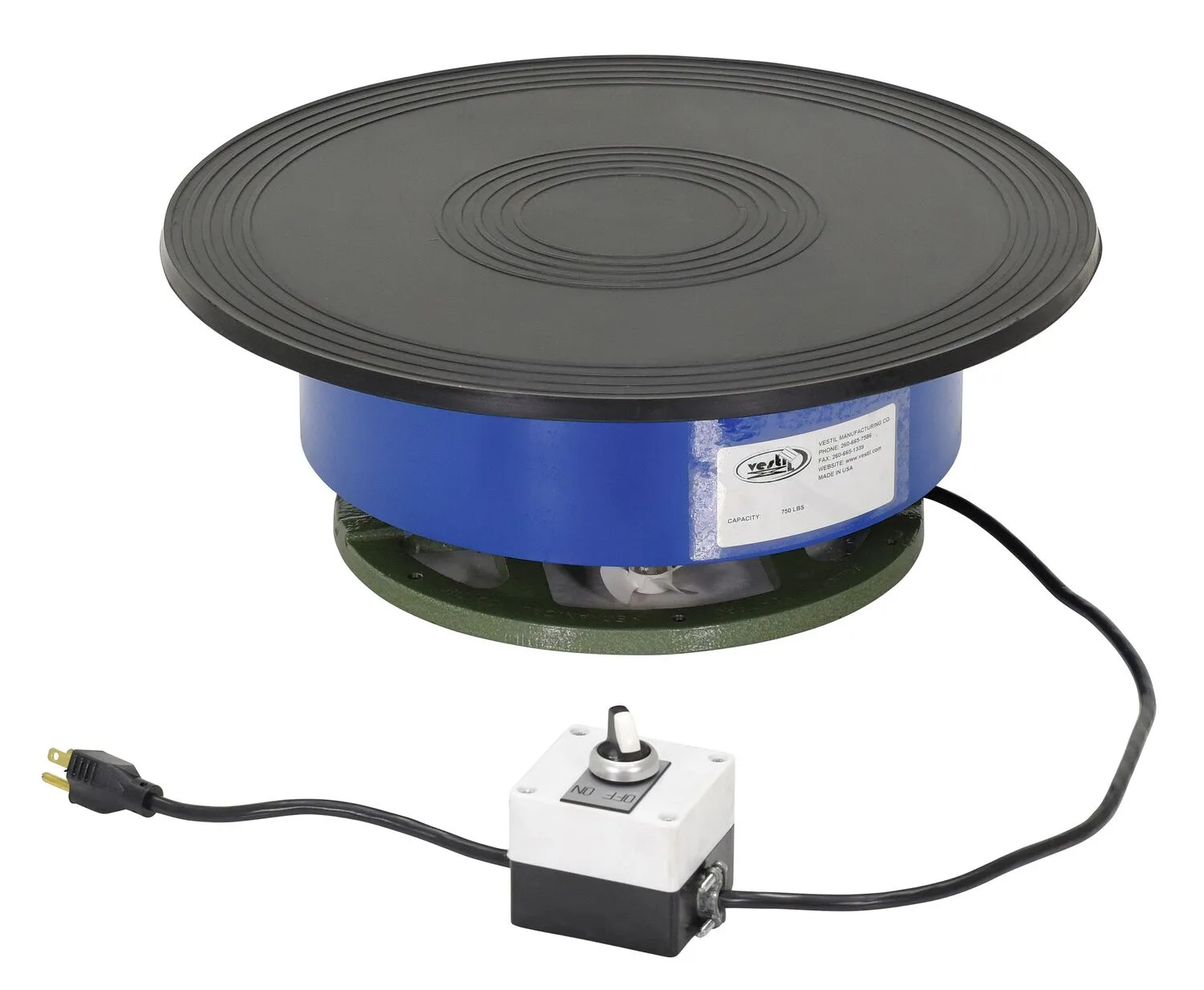 Vestil PT-750-CCW powered turntable