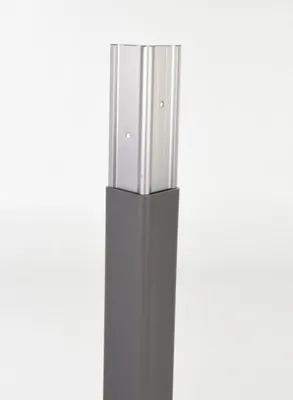 Vestil PVC-A-2-GY pvc plastic corner protectors (aluminum insert) shown from an alternate angle