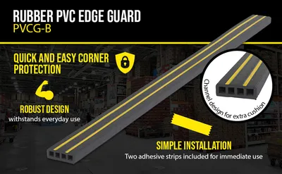 Vestil PVCG-B pvc edge guard feature highlights
