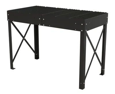 Vestil Steel Personnel Work Platform 30 In. Tall 36 In. x 72 In. Black