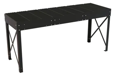Vestil Steel Personnel Work Platform 40 In. Tall 36 In. x 108 In. Black