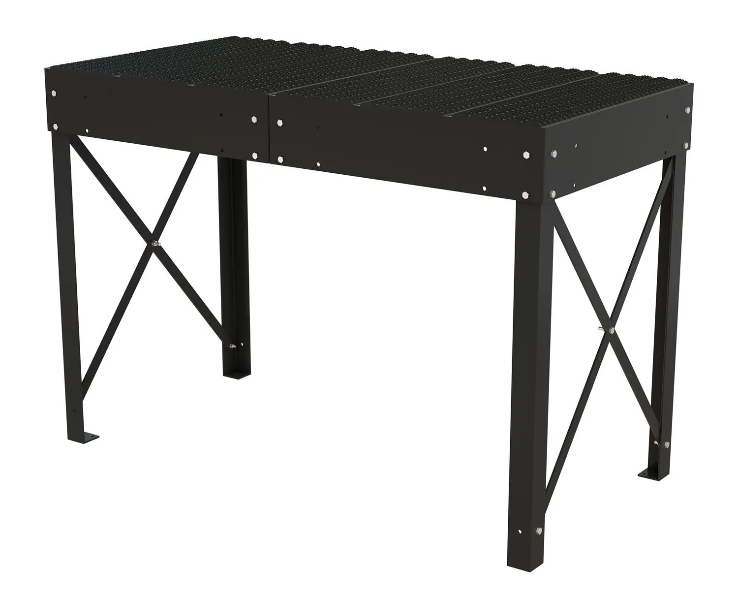 Vestil PWPS-60-3672-BK modular steel work platform system