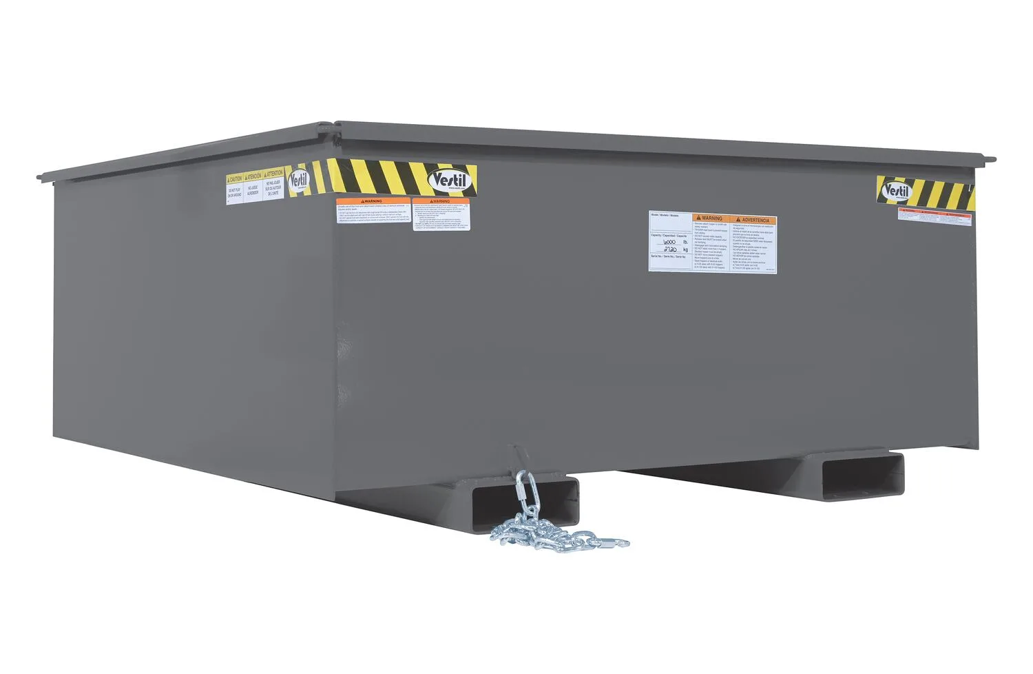 Vestil R-125-HD-GYSG rotational box hopper