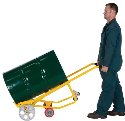 Vestil RDBT-SS multi-purpose drum trucks cradle shown from an alternate angle