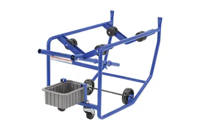 Vestil RDC-100 revolving drum cart shown from an alternate angle