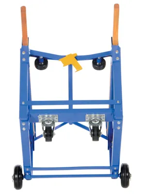 Vestil RDC-1000-5PU deluxe rotating drum cart shown from an alternate angle