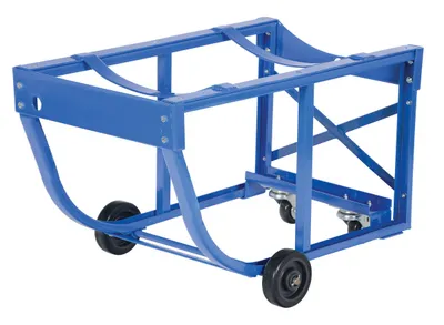 Vestil RDC-60-5-PO economy rotating drum cart shown from an alternate angle