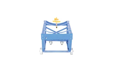 Vestil RDC-60-5-SS economy rotating drum cart shown from an alternate angle