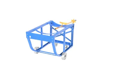 Vestil RDC-60-5-SS economy rotating drum cart shown from an alternate angle