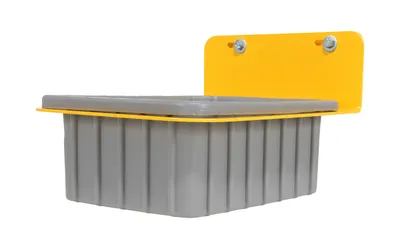 Vestil RDC-60-DPN economy rotating drum cart shown from an alternate angle