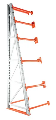 Vestil Steel Reel Rack Add-On Kit 36 In. x 36 In. x 120 In. 6000 Lb. Capacity White/Orange
