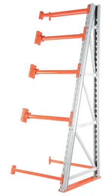 Vestil Steel Reel Rack Add-On Kit 36 In. x 36 In. x 96 In. 6000 Lb. Capacity White/Orange
