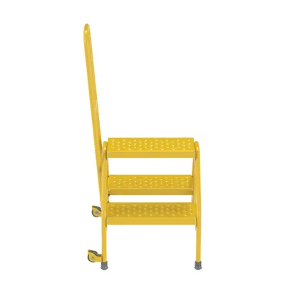 Vestil RLAD-P-2-Y portable two-step ladder shown from an alternate angle
