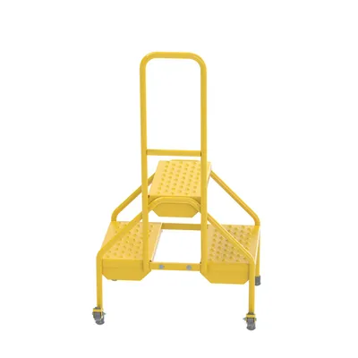 Vestil RLAD-P-2-Y portable two-step ladder shown from an alternate angle