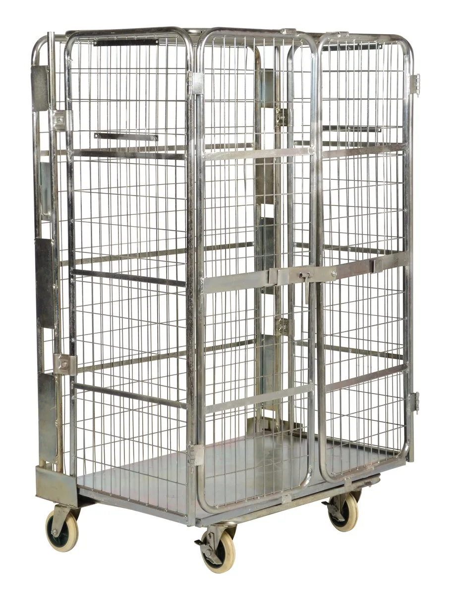 Vestil ROL-185 foldable nestable roller container