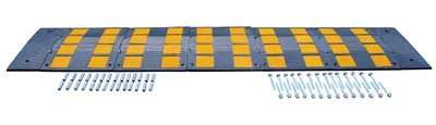 Vestil RSH-108-24-C rubber speed hump shown from an alternate angle