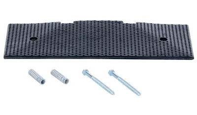 Vestil RSH-108-EF-C rubber speed hump shown from an alternate angle