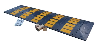 Vestil RSH-120-36-A rubber speed hump shown from an alternate angle