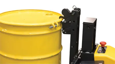 Vestil RT-EPT-3-48 electric powered rough terrain pallet truck shown from an alternate angle