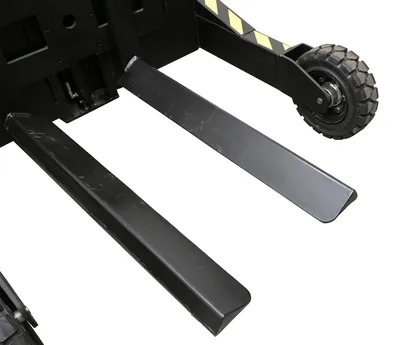 Vestil RT-EPT-RR-FK drum roll reel fork shown from an alternate angle