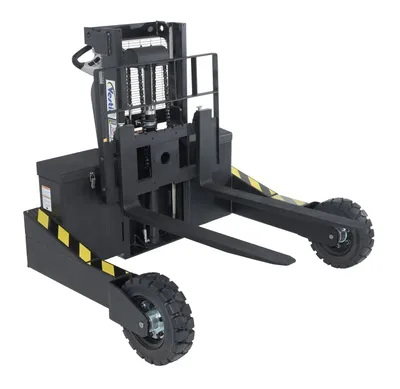Vestil RT-S-35-AF rough terrain stacker shown from an alternate angle