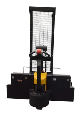 Vestil RT-S-62-AF rough terrain stacker shown from an alternate angle